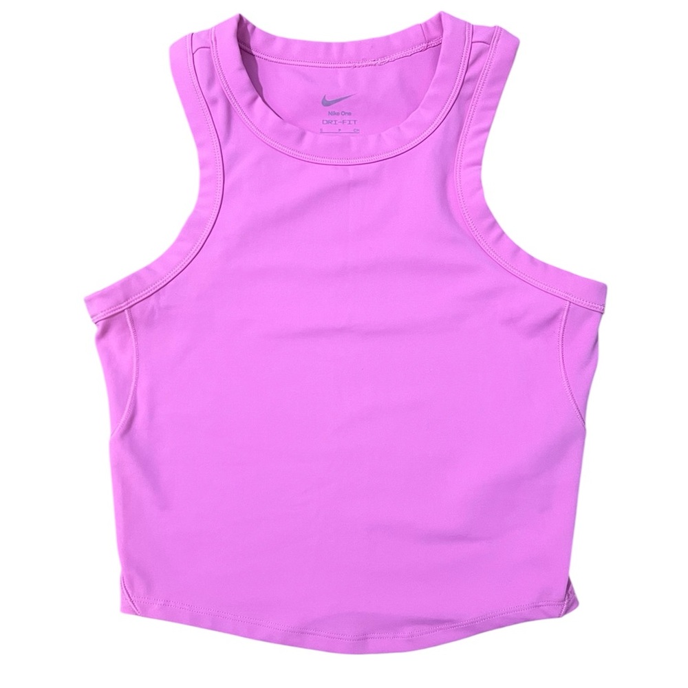 Nike One Dri-Fit Cropped Tank | Playful Pink | Small